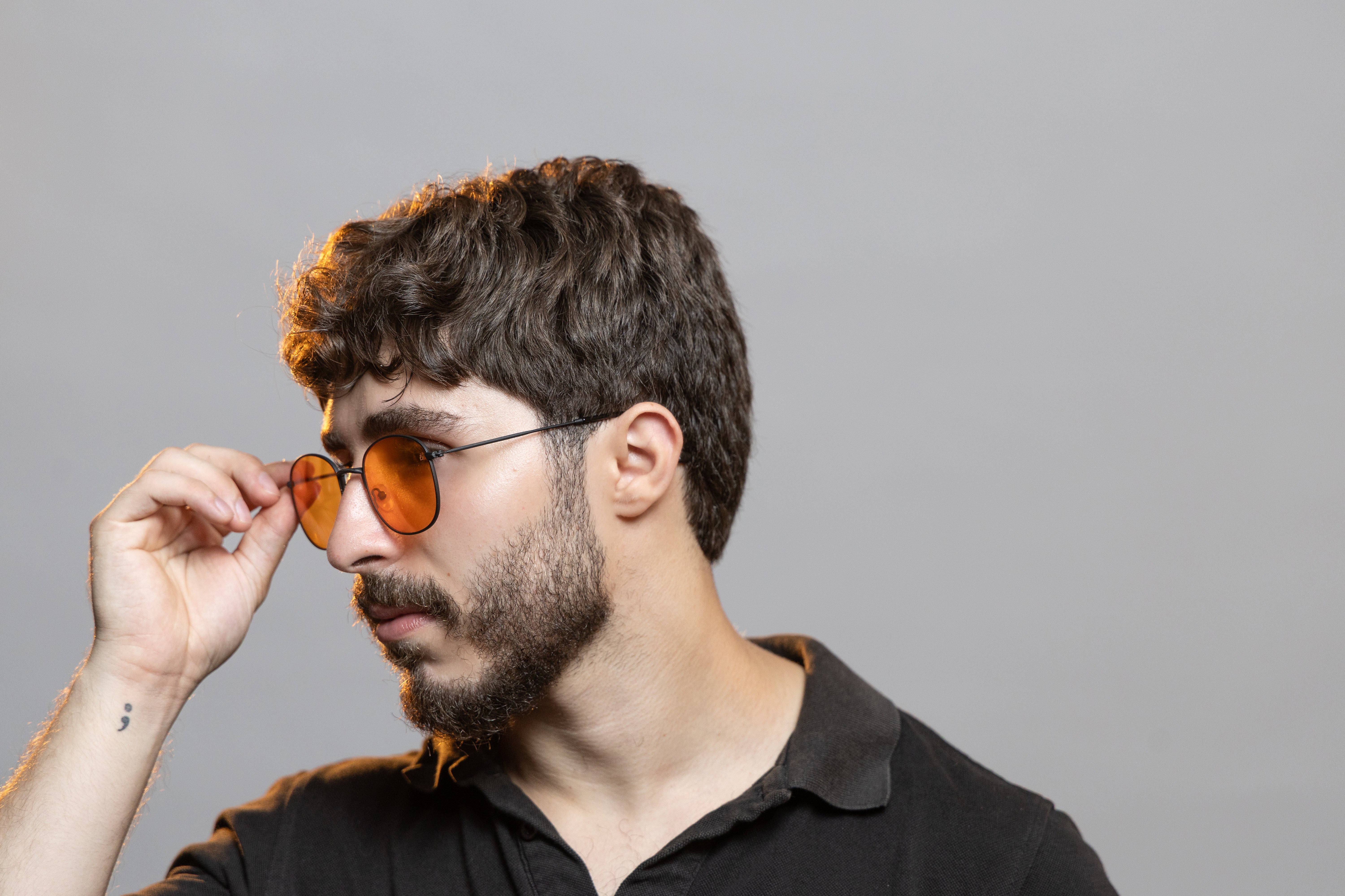 Spencer in Black & Orange